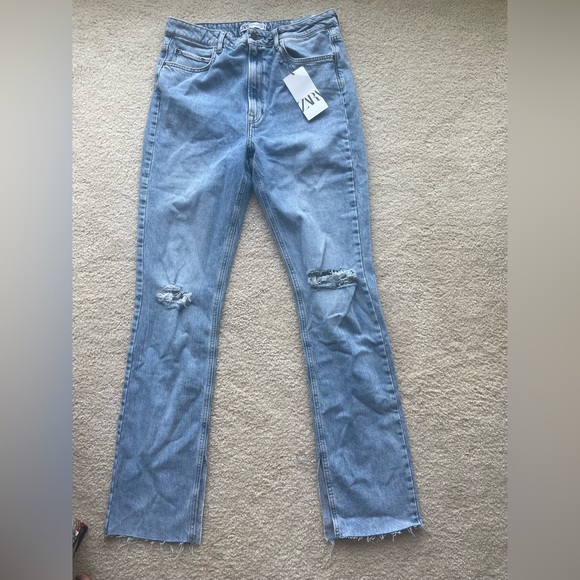 NEW ZARA JEANS - Zara Jeans Slim Flare - Picture 2 of 6